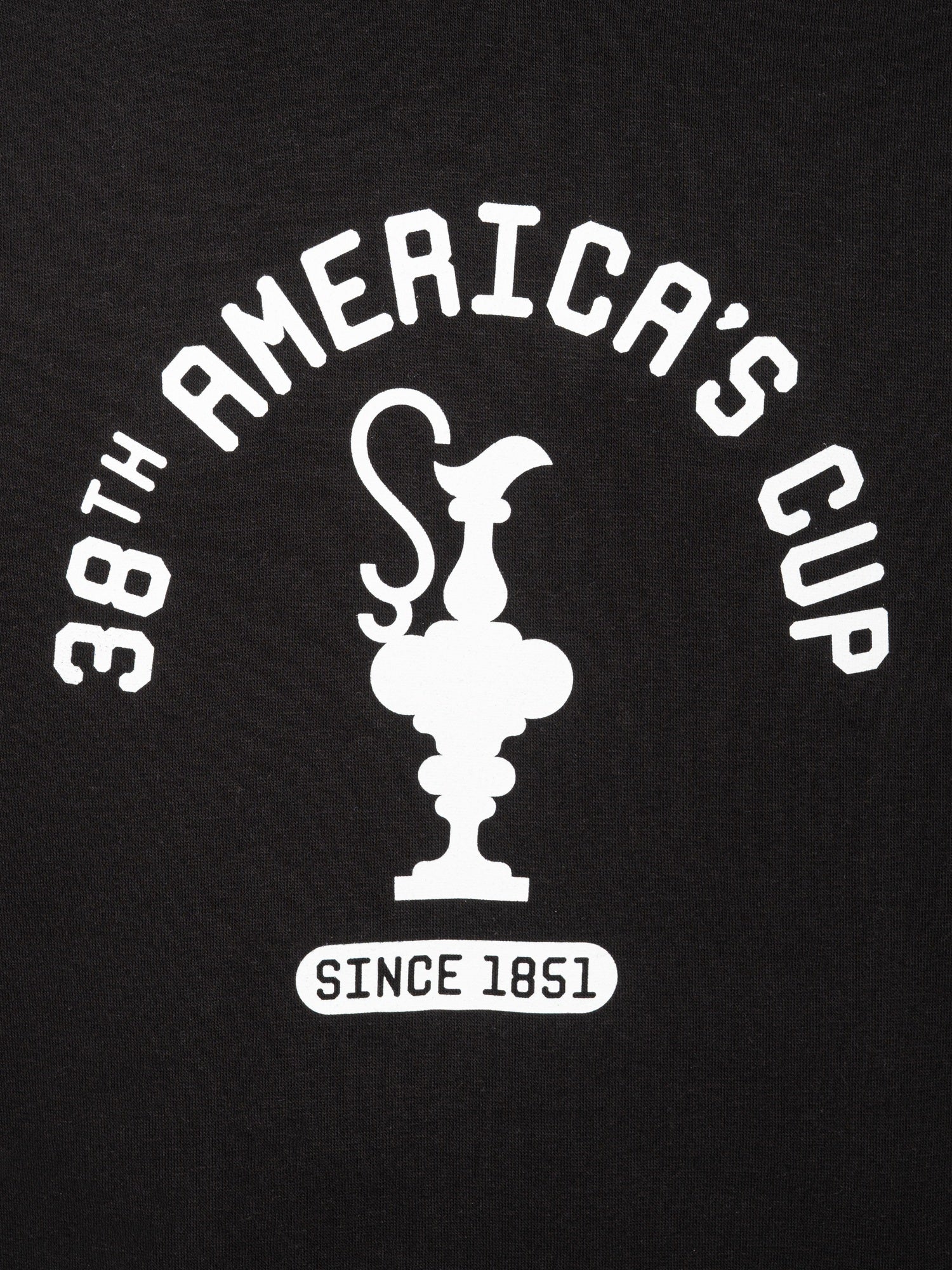Felpa America's Cup 38 SINCE1851, Nera