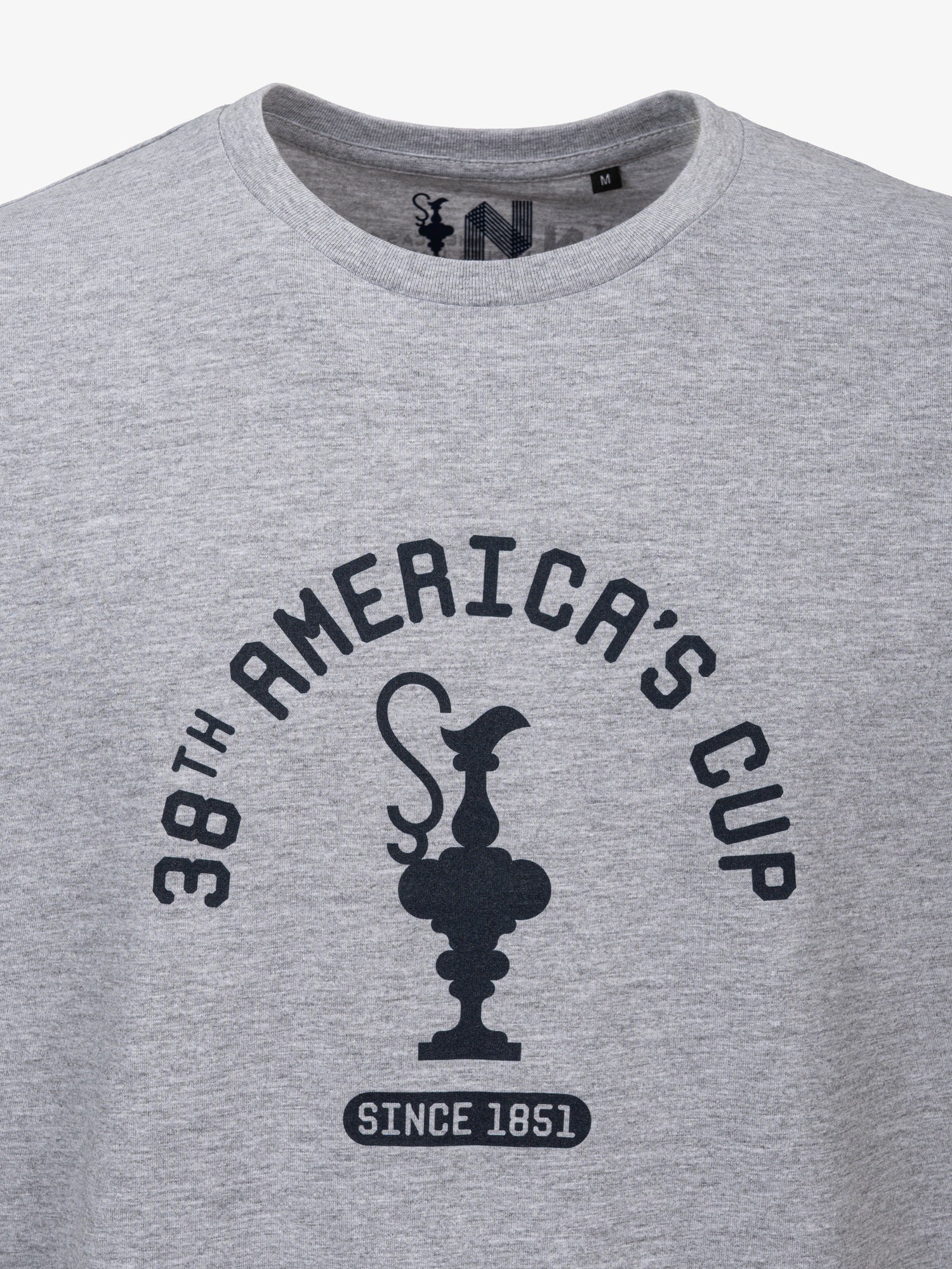T-shirt America's Cup 38 SINCE1851, Grigio