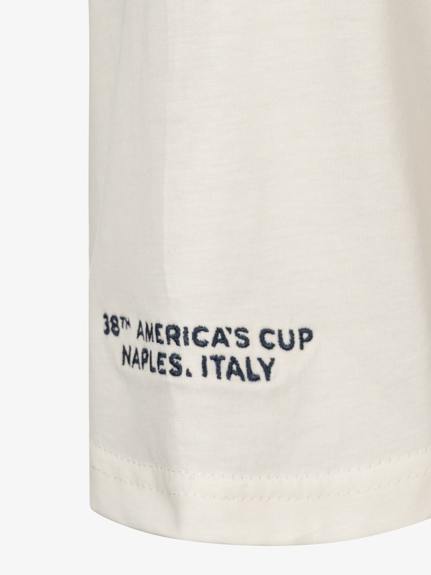 T-Shirt America's Cup 38 Road to Napoli, Off-White