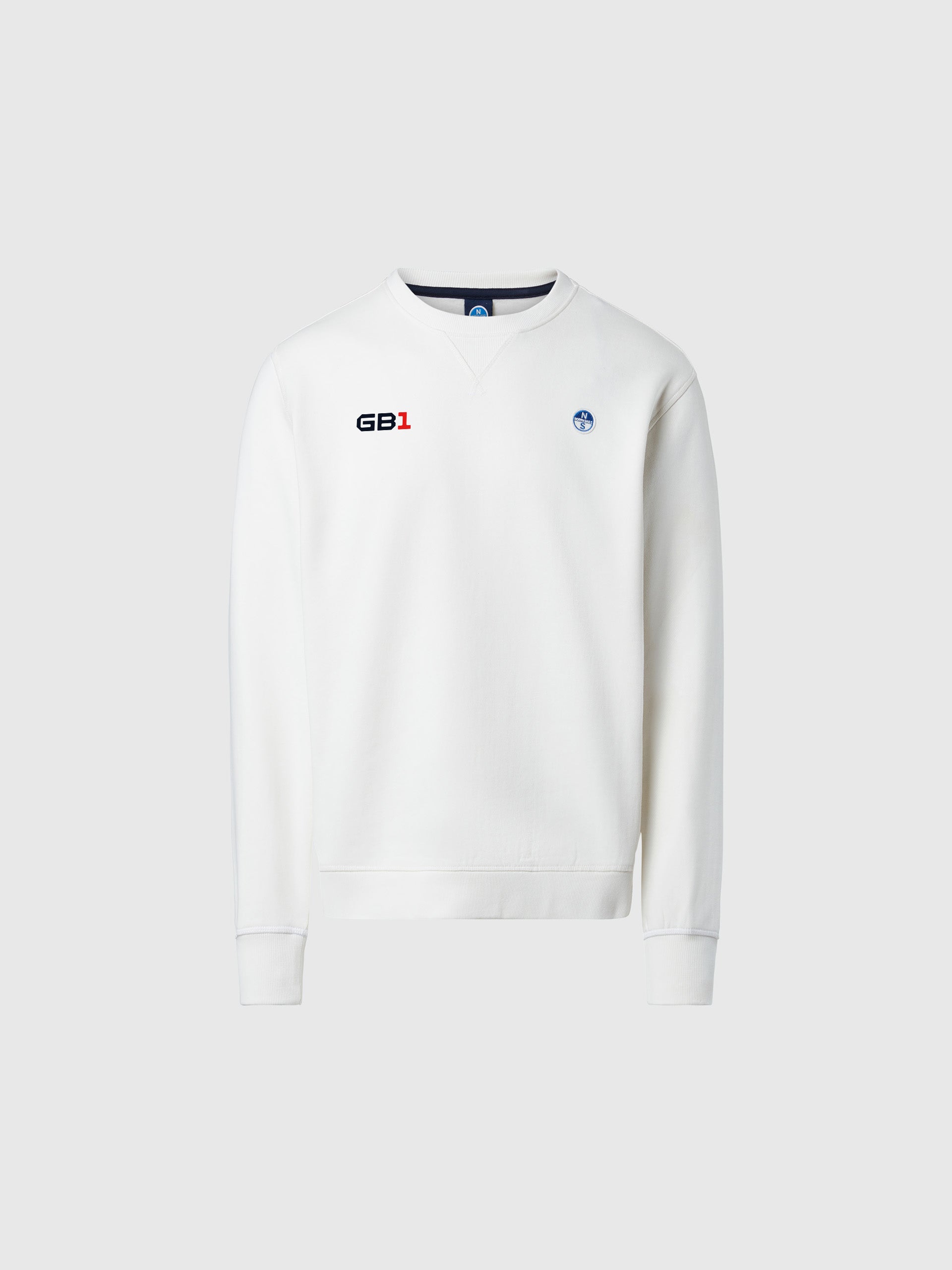 Maglia Girocollo con Logo North Sails GB1, Marshmallow