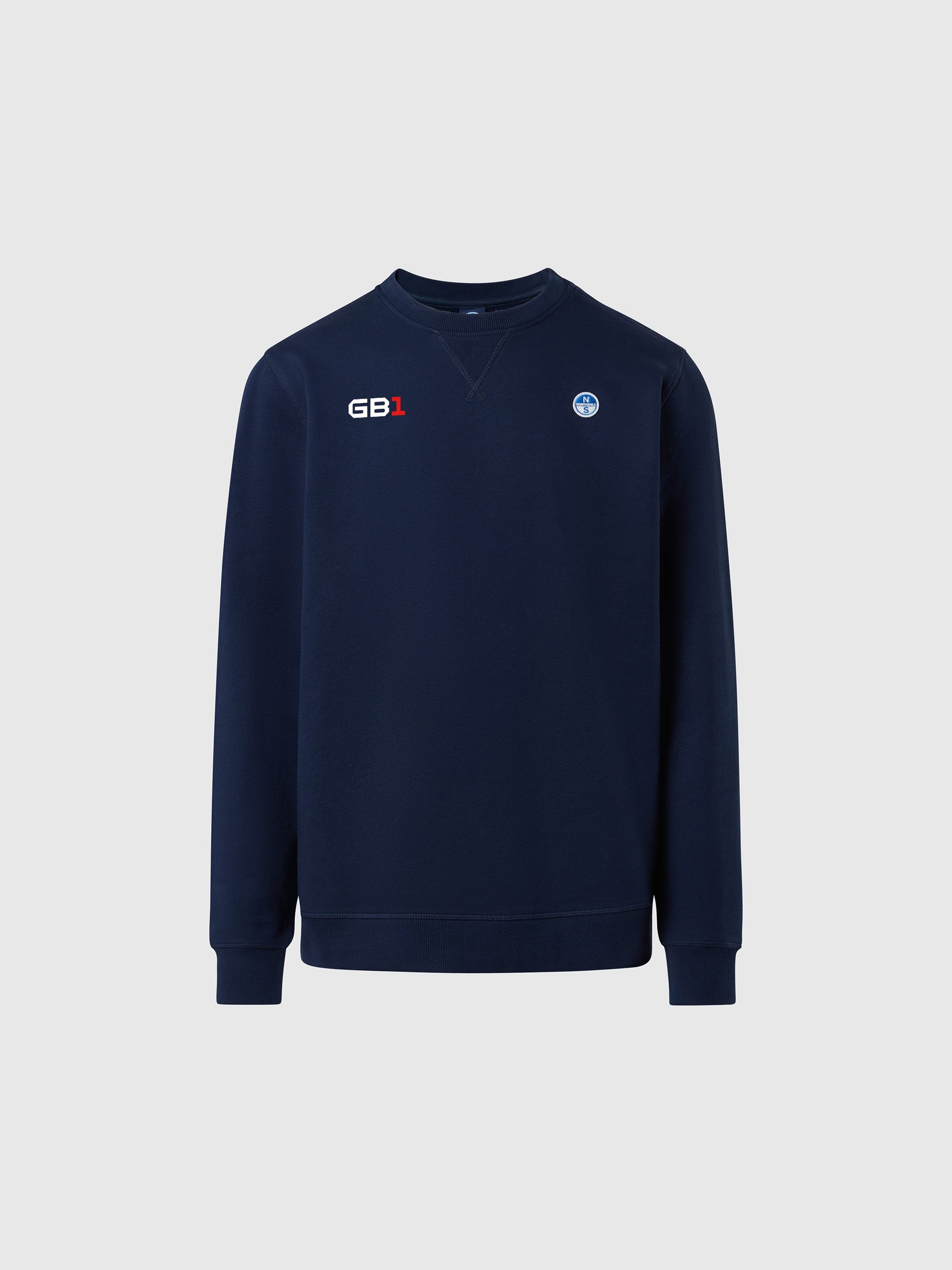 Maglia Girocollo con Logo North Sails GB1, Navy Blue