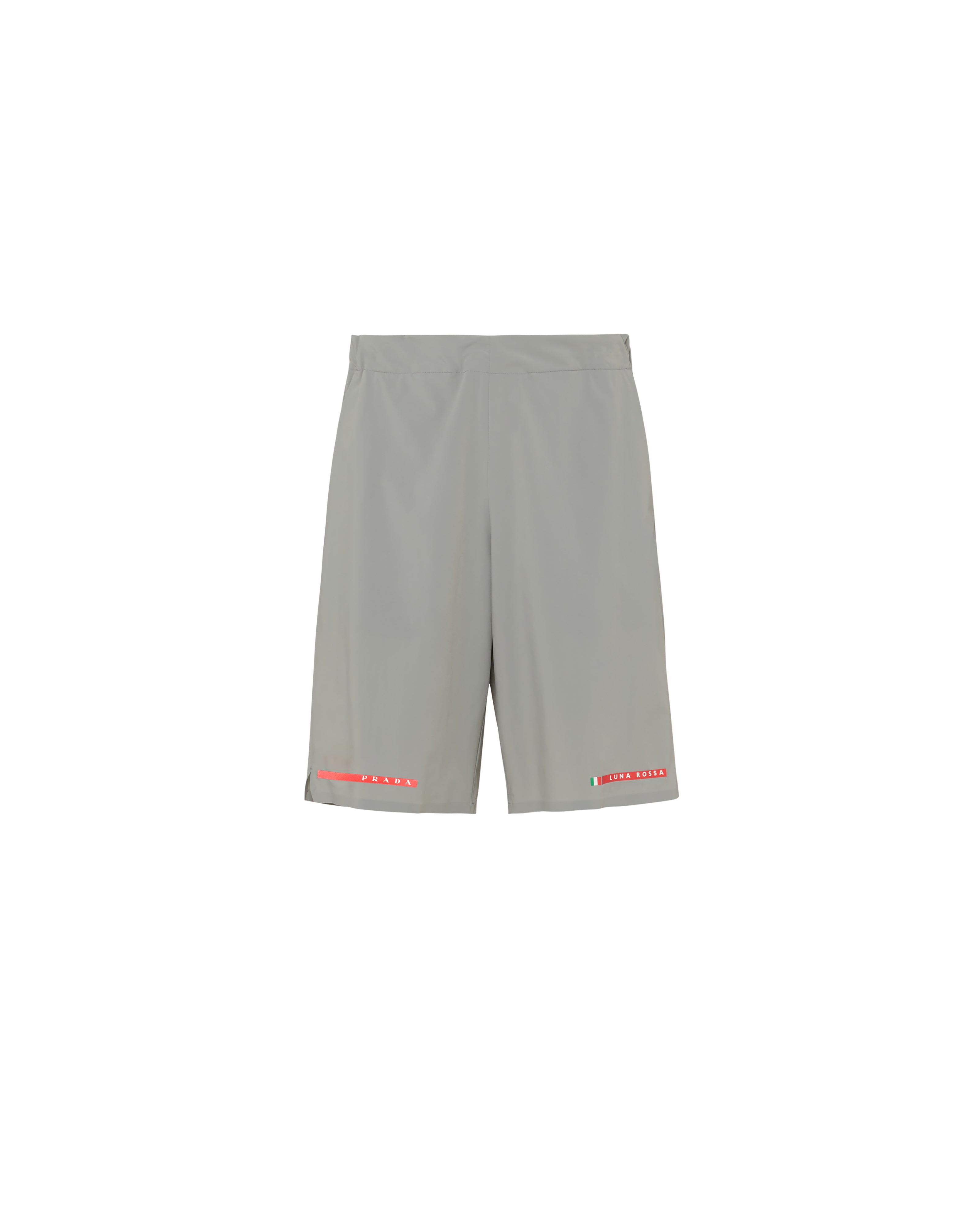 Prada Luna Rossa Pantaloni Nylon Stretch Grigio Uomo
