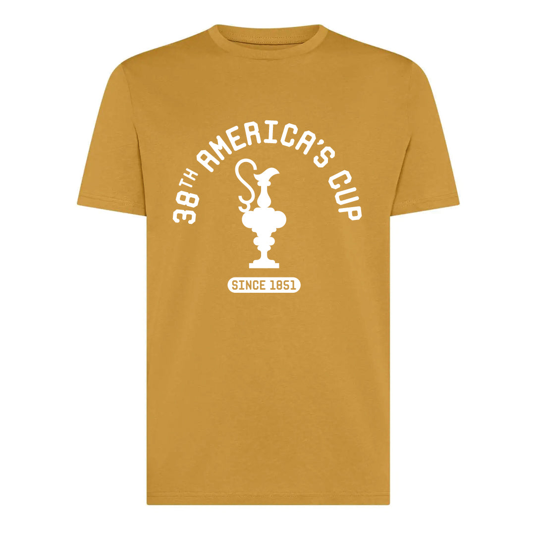 T-shirt America's Cup 38 SINCE1851, Mostarda