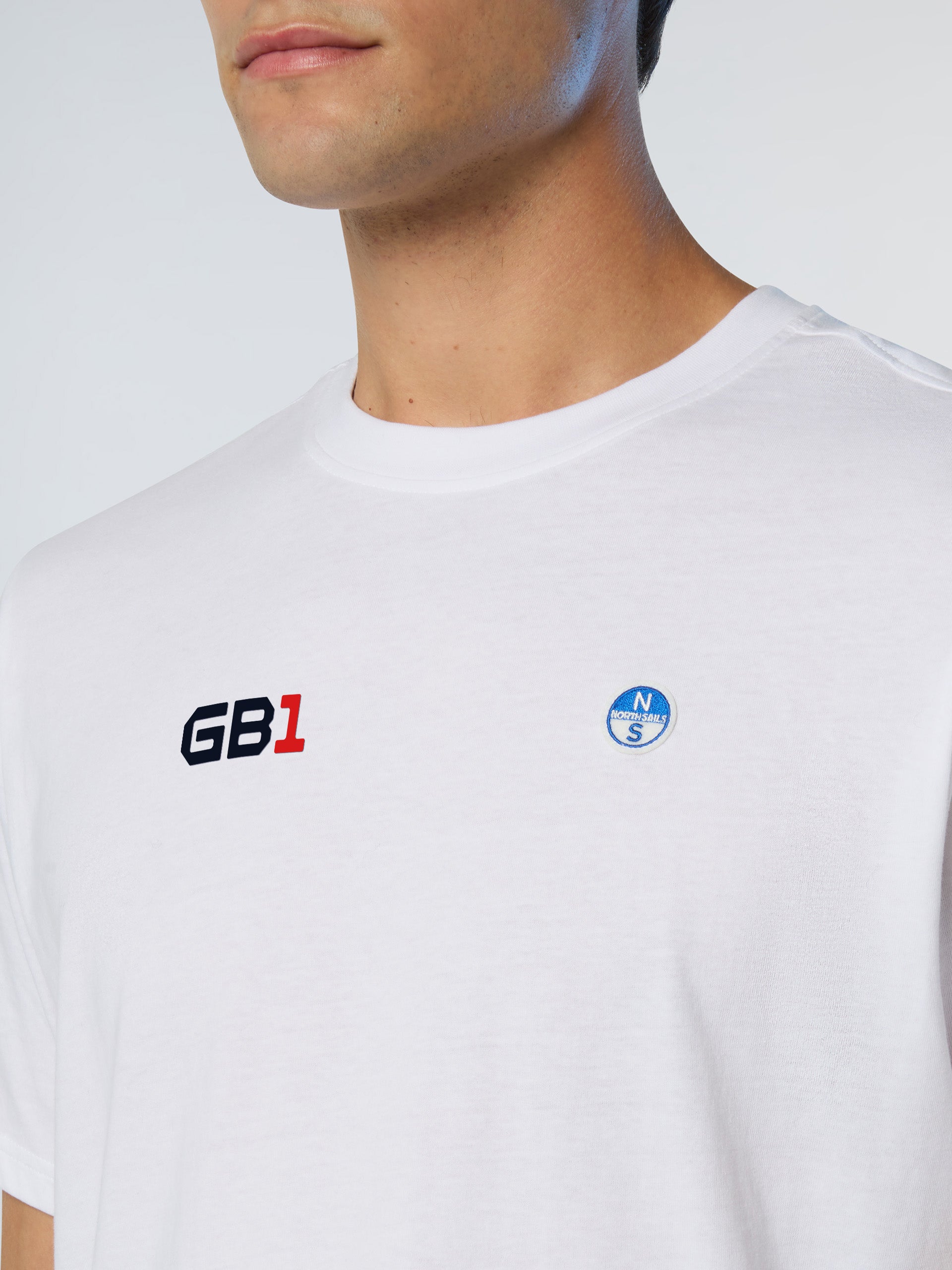 T-shirt a Maniche Corte Basic Bollo North Sails GB1, Bianco