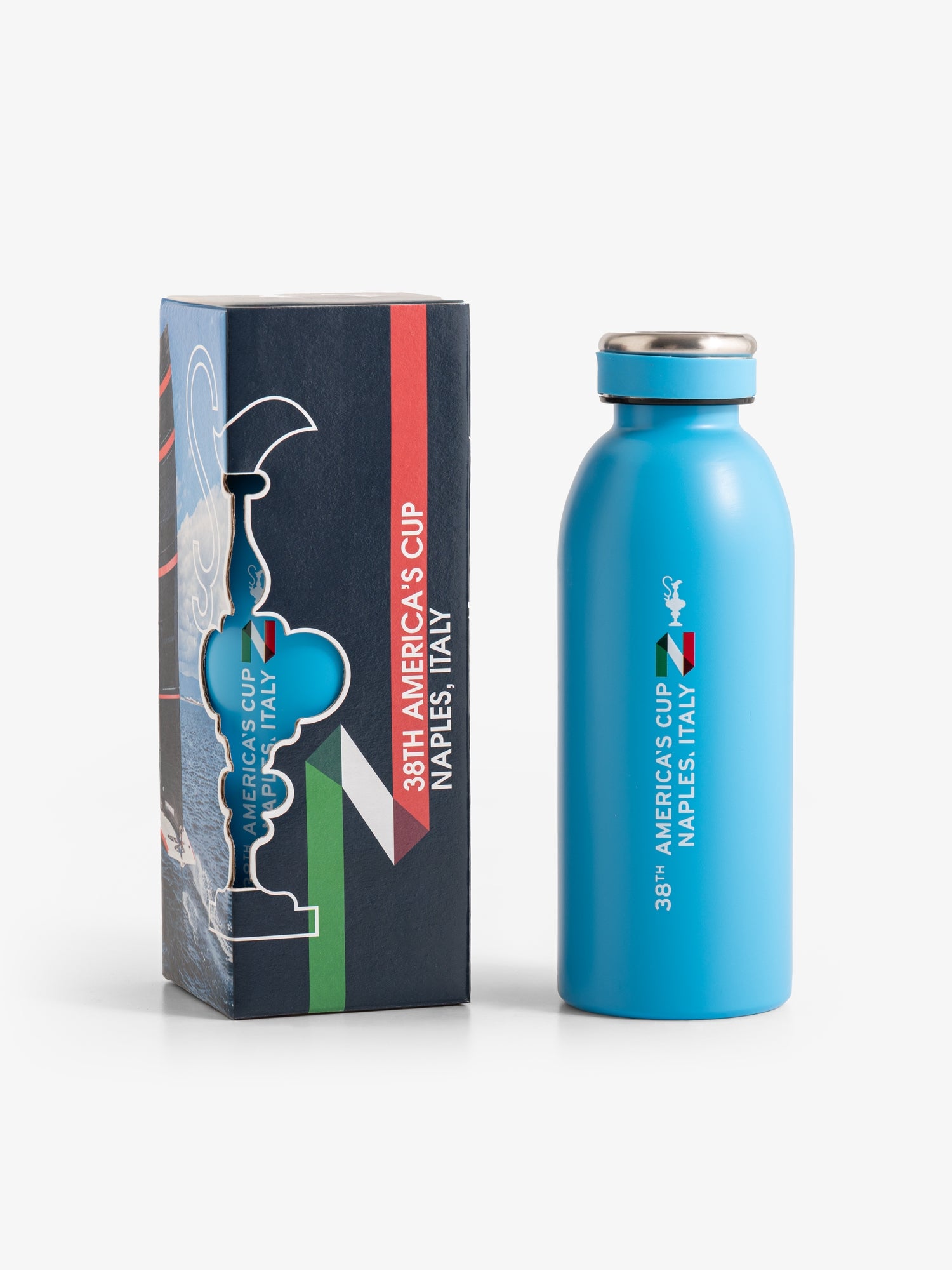 America's Cup 38 water bottle 500ML, Light Blue