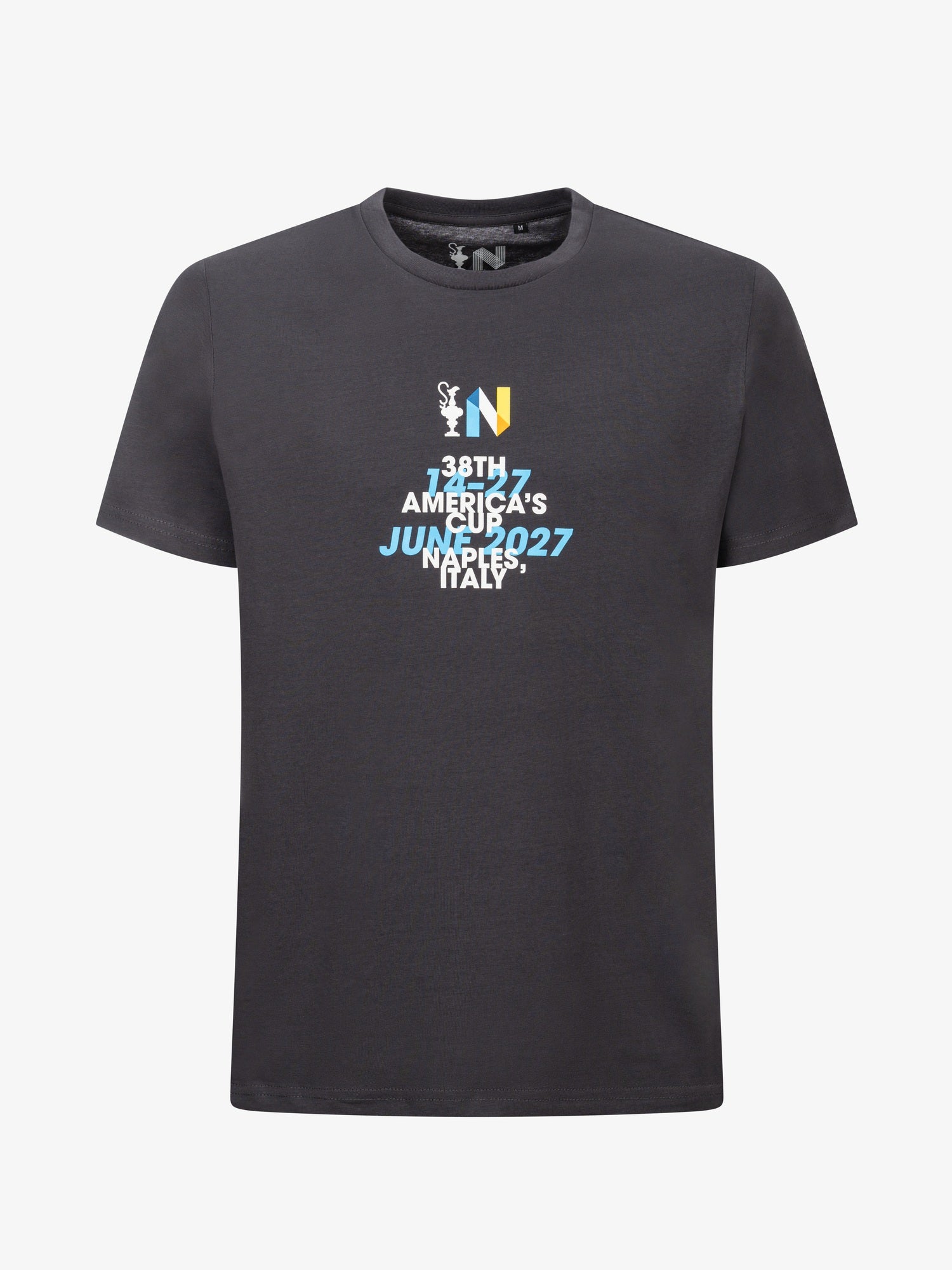 T-shirt America's Cup 38 JUNE 2027, Grigio scuro
