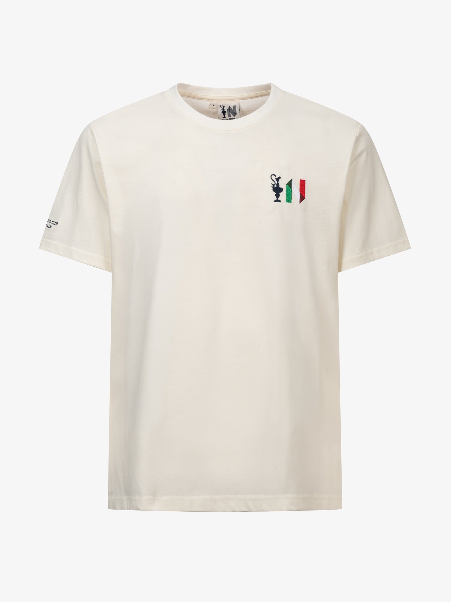 T-Shirt America's Cup 38 Road to Napoli, Off-White