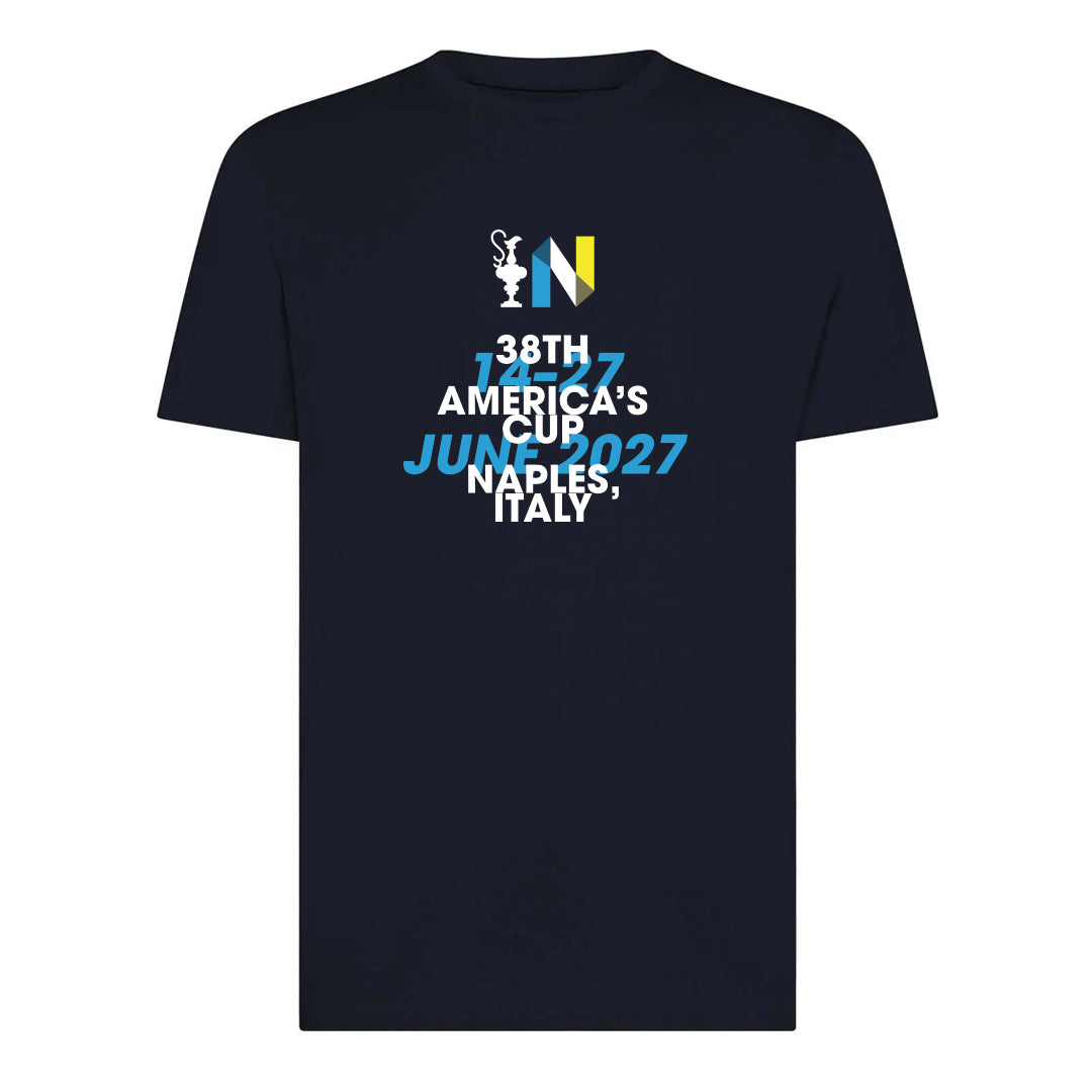 T-shirt America's Cup 38 JUNE 2027, Navy Blue
