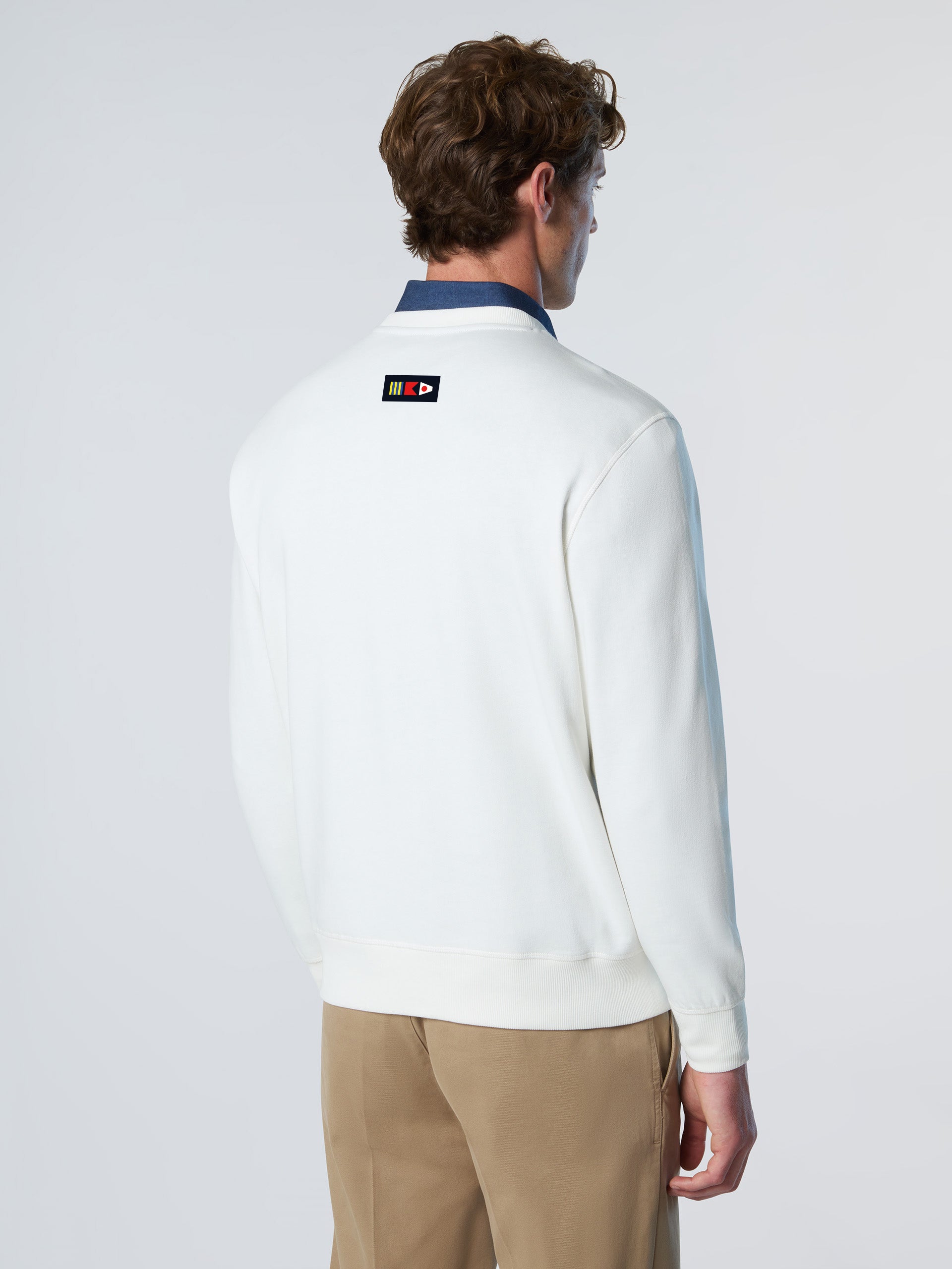 Maglia Girocollo con Logo North Sails GB1, Marshmallow