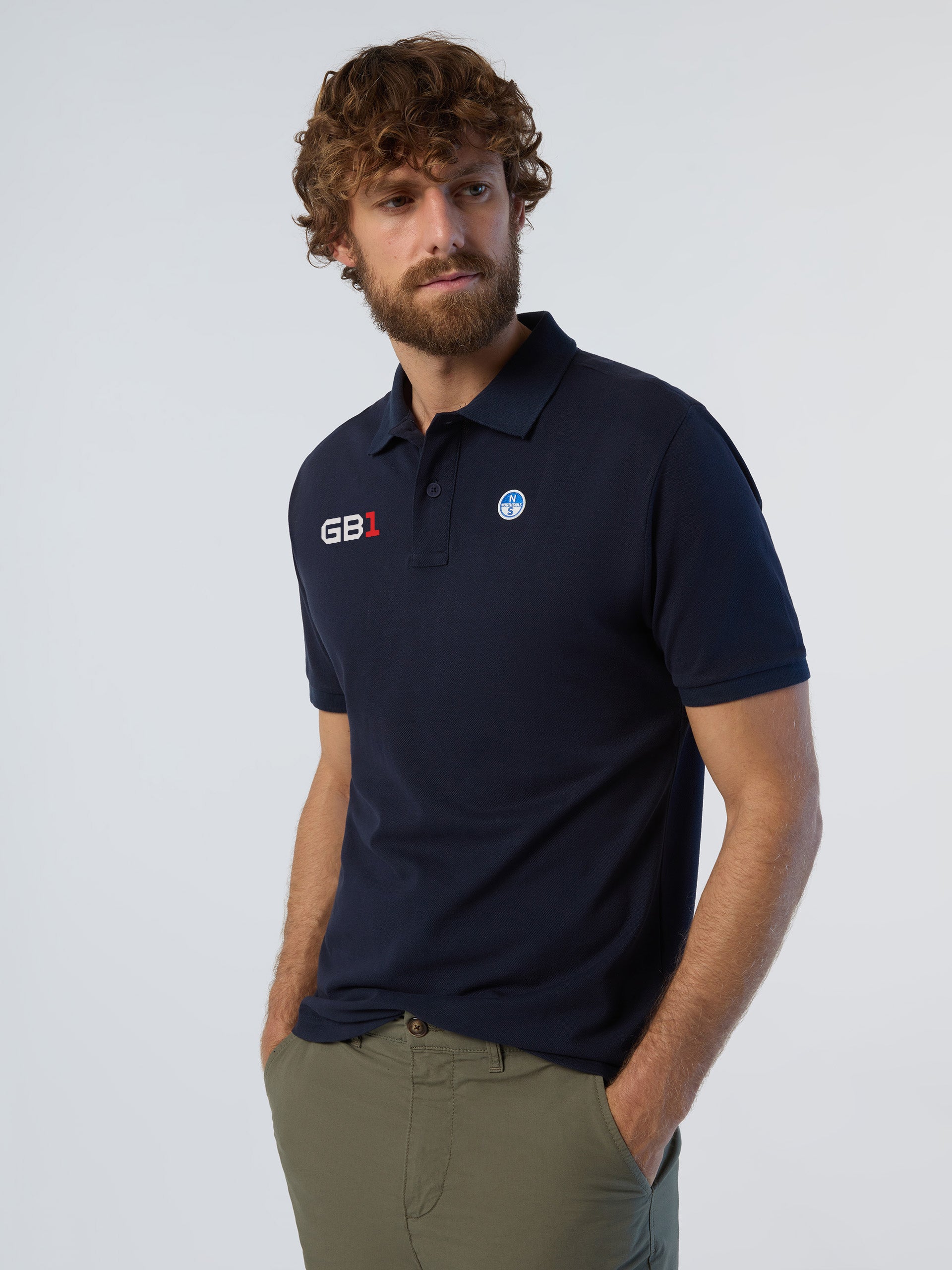 Polo Basic a Maniche Corte North Sails GB1 - Navy Blue (Blu Navy)