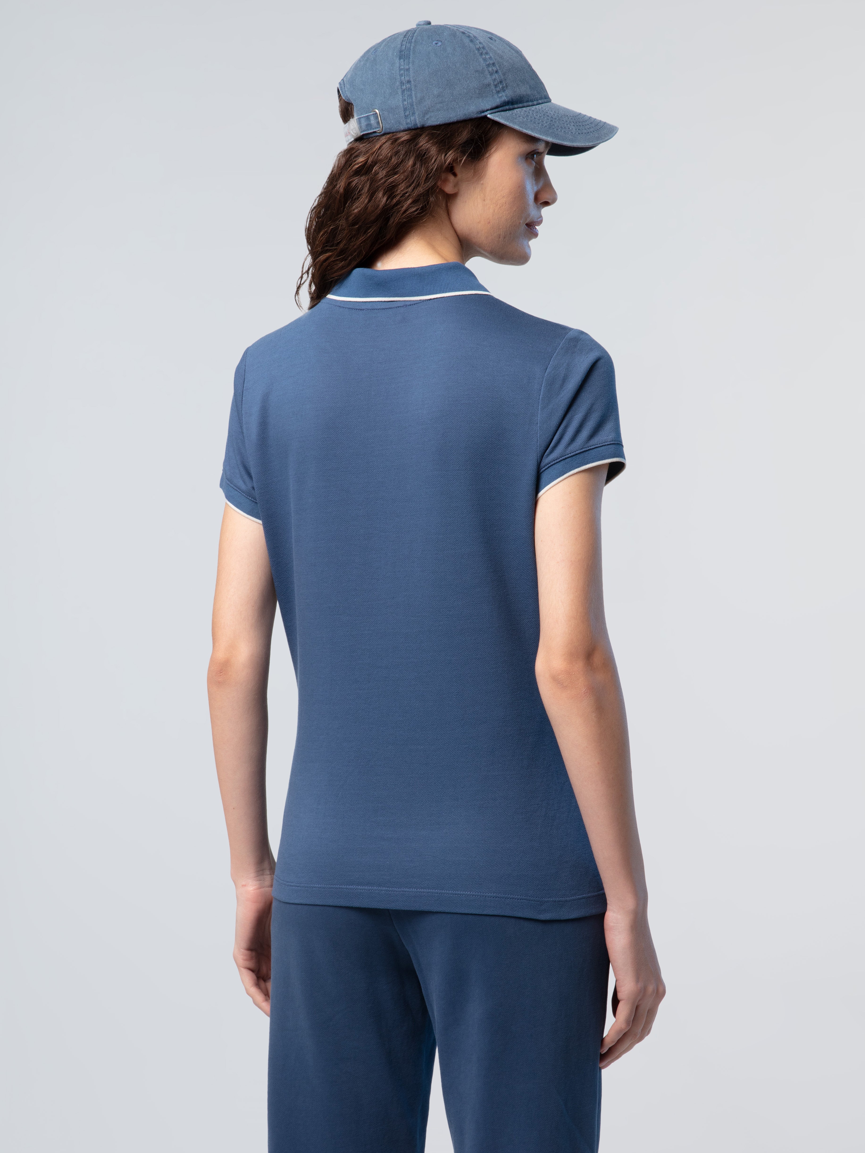 North Sails AC38 Collection Polo with logo, Women, Dark Denim
