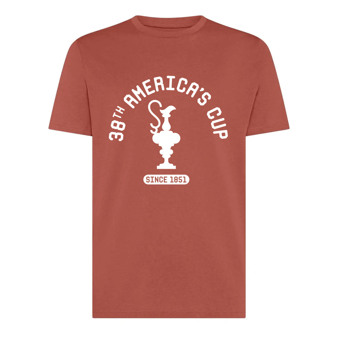 T-shirt America's Cup 38 SINCE1851, Rossa
