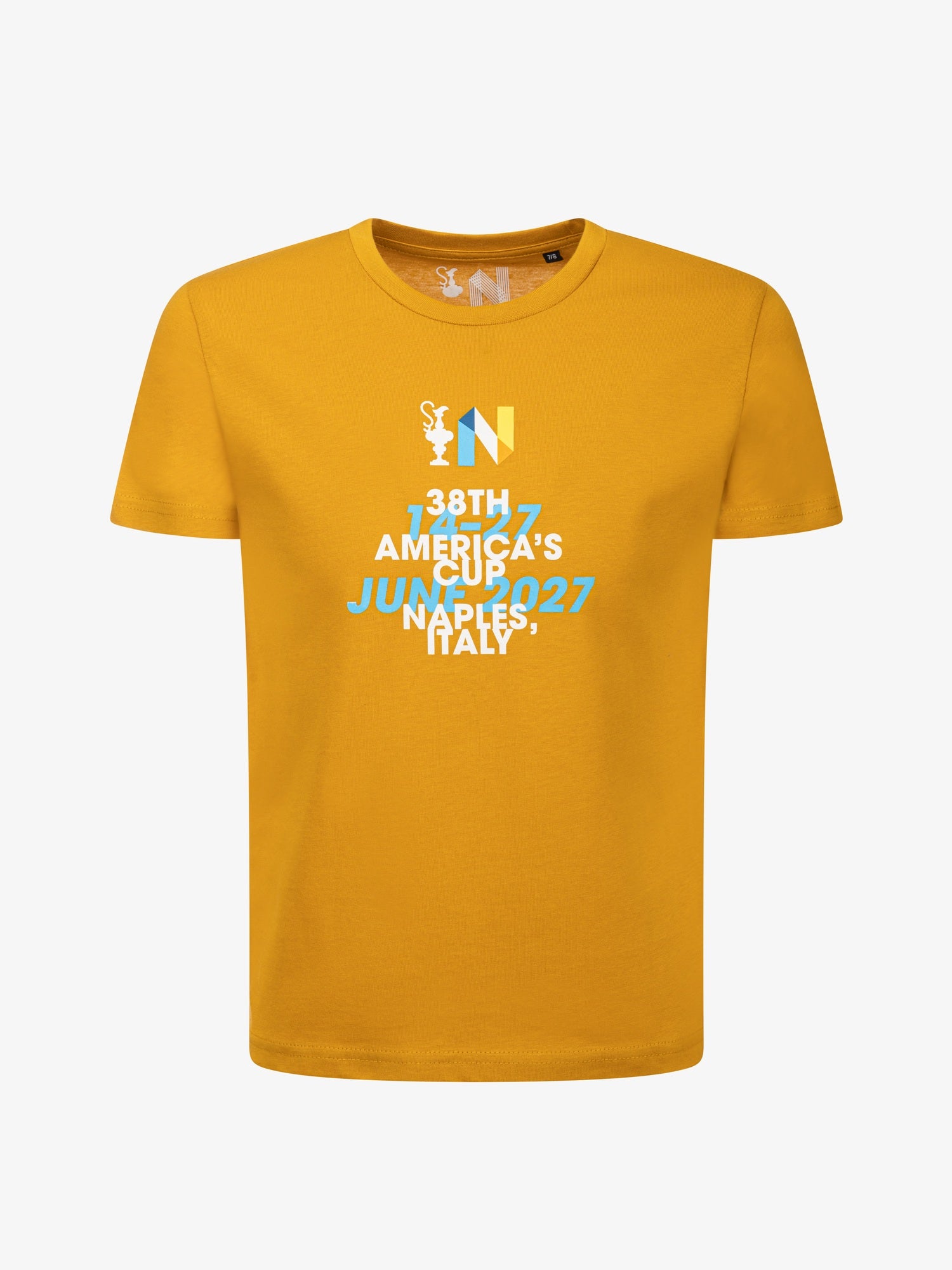 T-shirt Junior America's Cup 38 JUNE 2027, Mostarda