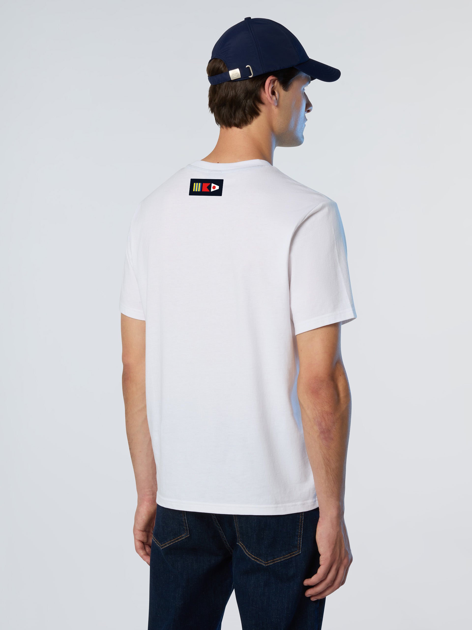 T-shirt a Maniche Corte Basic Bollo North Sails GB1, Bianco