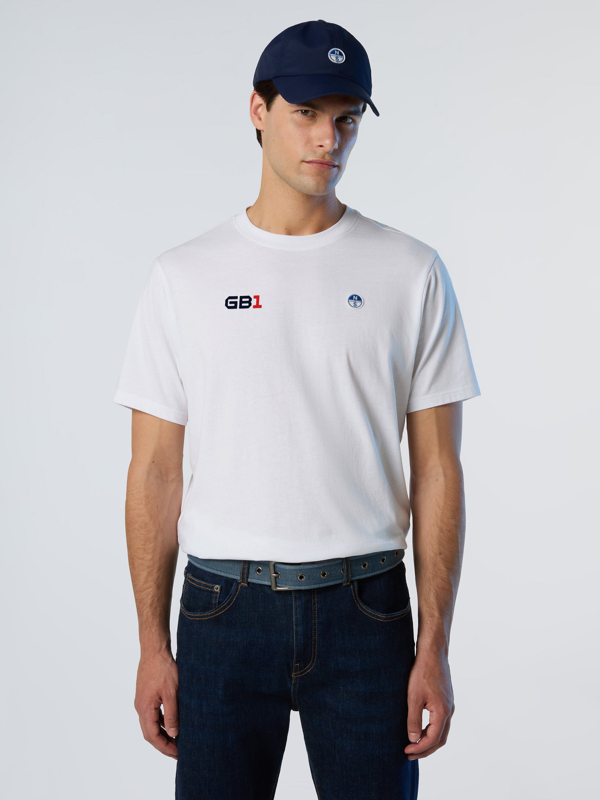 T-shirt a Maniche Corte Basic Bollo North Sails GB1, Bianco