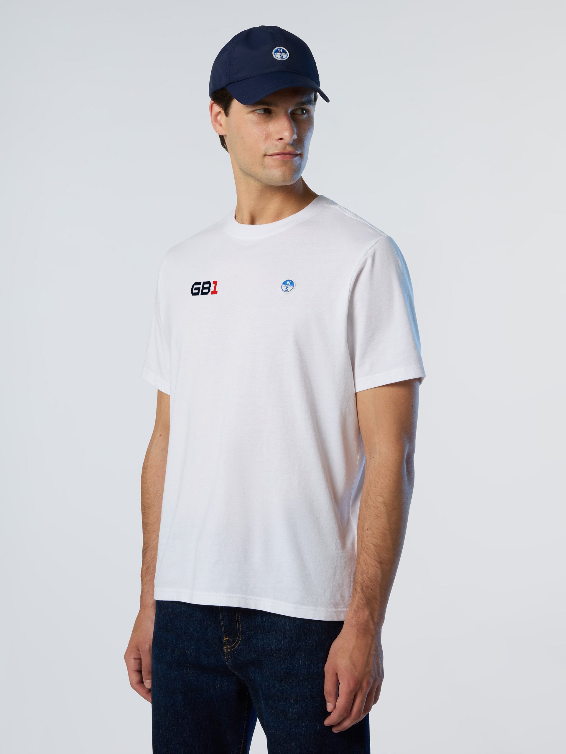 T-shirt a Maniche Corte Basic Bollo North Sails GB1, Bianco
