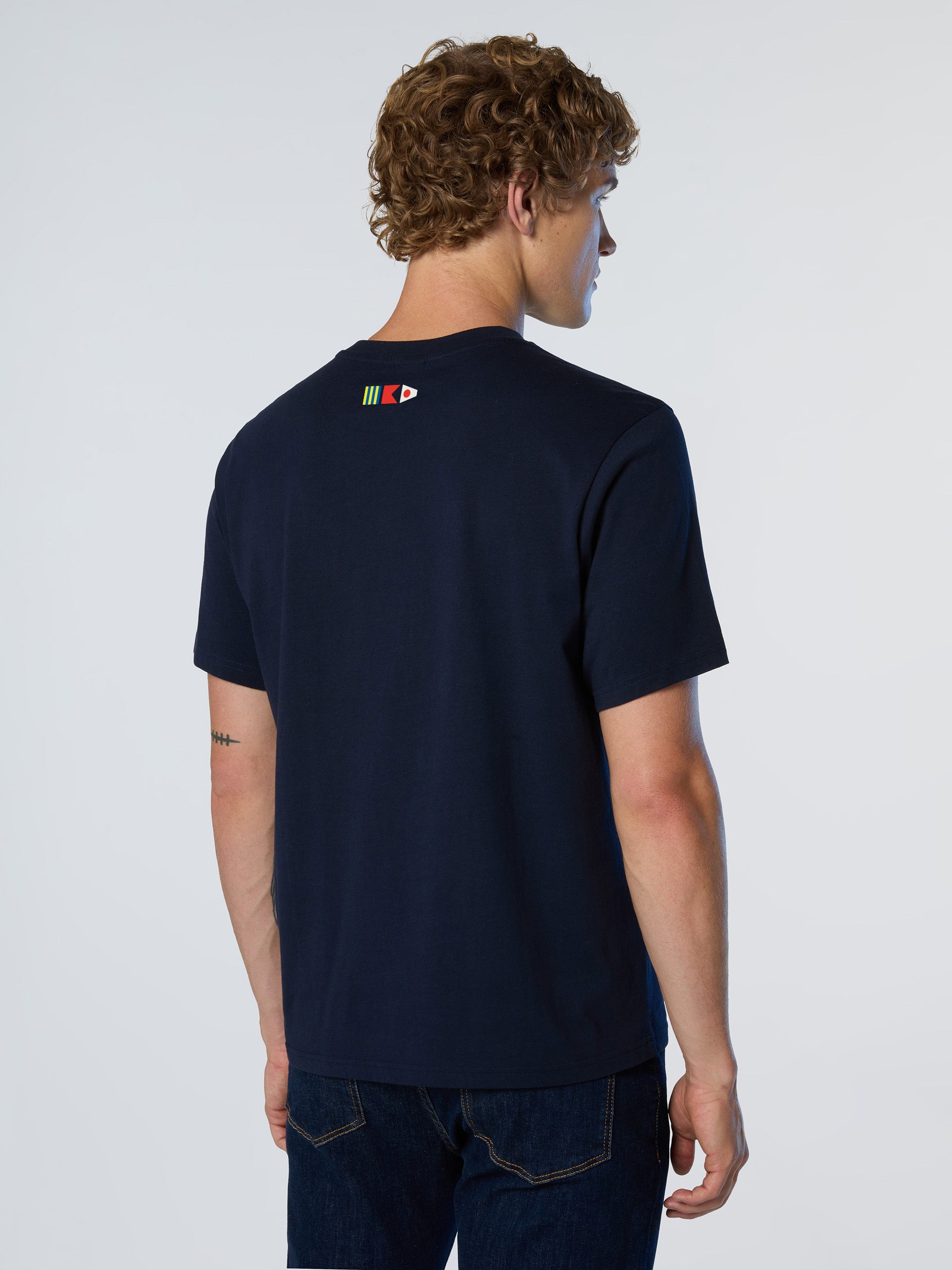 T-shirt a Maniche Corte Basic Bollo North Sails GB1, Blu Navy