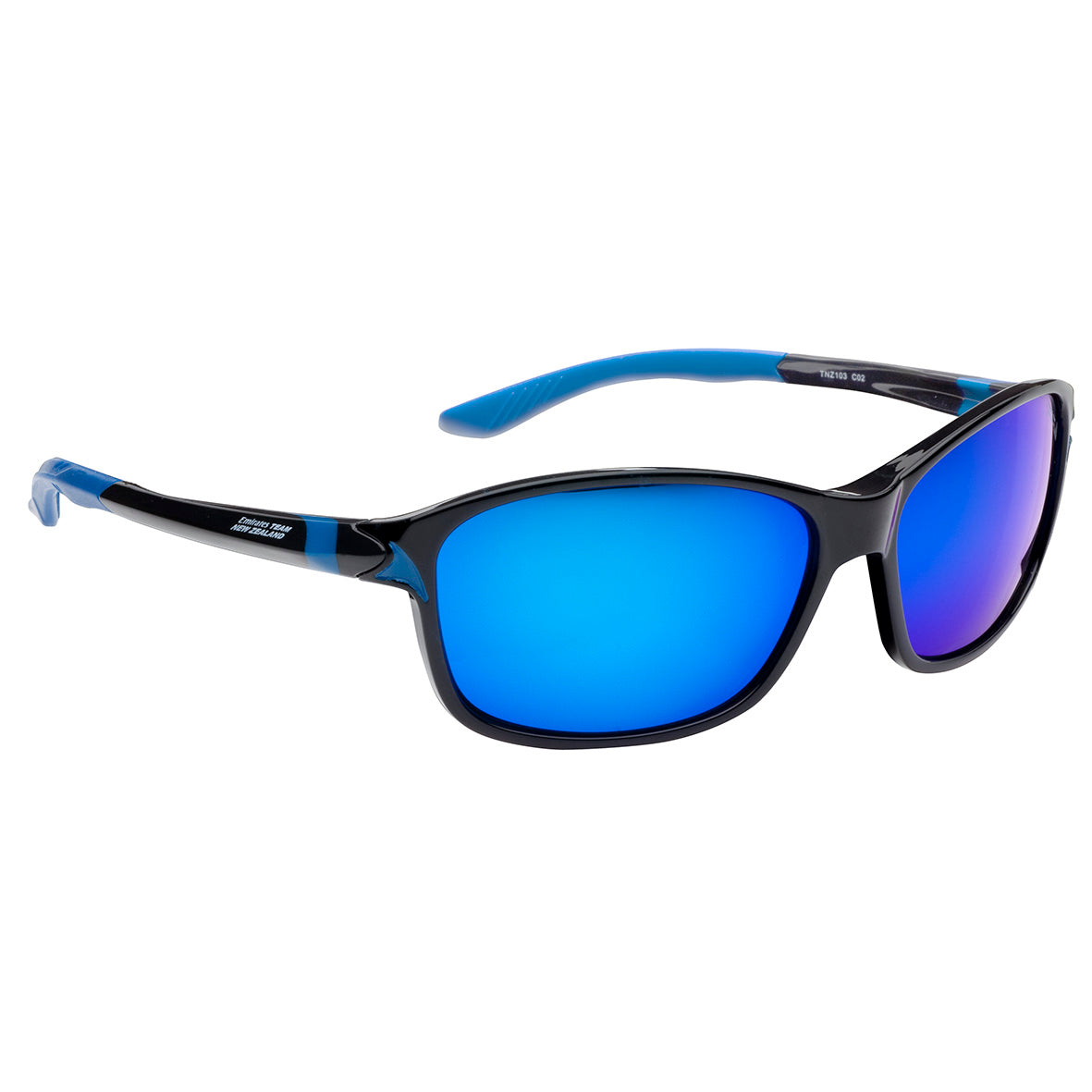 TR90 Black/Blue Frame/Polarised Lens/Blue Mirror