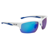 TR90 Halfeye White Frame/Polarised Lens/Blue Mirror