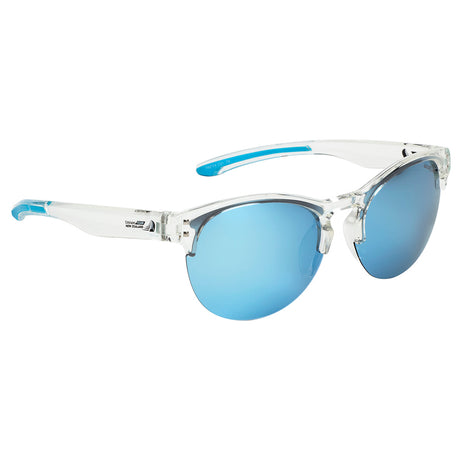 Crystal Clear Frame/Blue Rubber/Light Blue Mirror