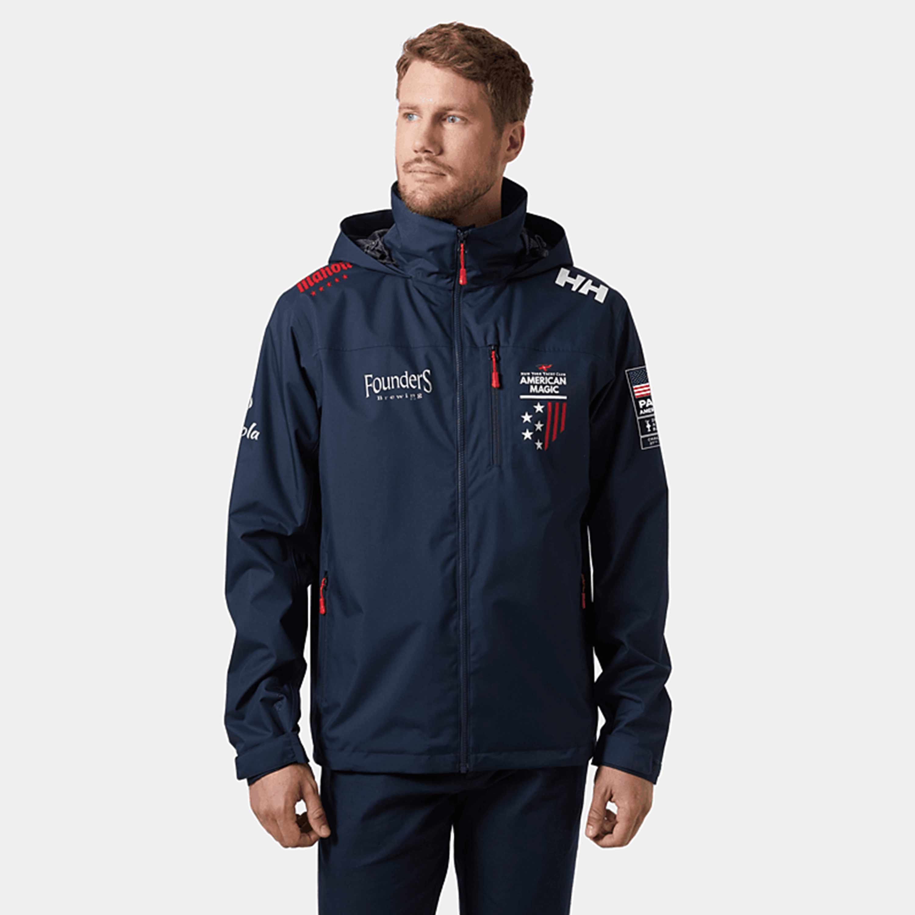 Helly Hansen Men s American Magic Crew Hooded Jacket 2.0 37th Americas Cup Store